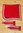 2.Schabracke Samt rot geschweift mit silberner Posamentenborte+2 Kurzbandagen Mini-Shetty